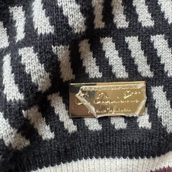 NWT A Tiziano Premium Cardigan Sweater Men’s Size XL Black Gold Pin Accents - Picture 5 of 8